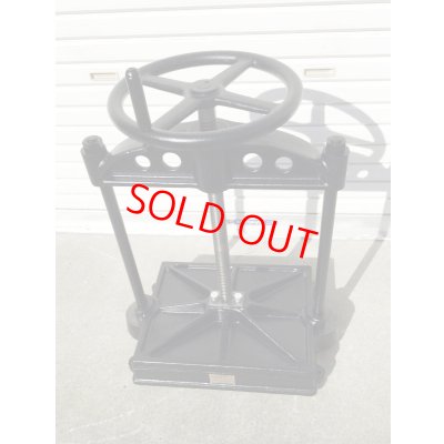 画像4: 木工プレス盤（手動式プレス機）