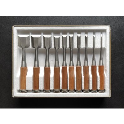 画像2: ハイス 房國　追入 10本組鑿　