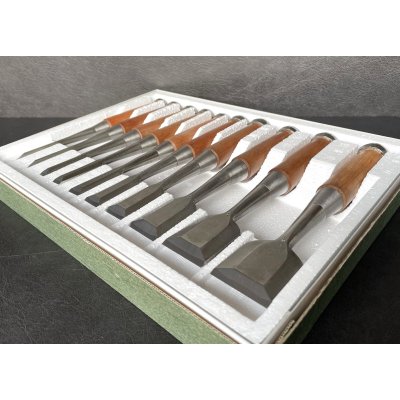 画像1: ハイス 房國　追入 10本組鑿　