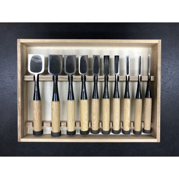 画像3: 月市弘  追入十本組鑿 (3)