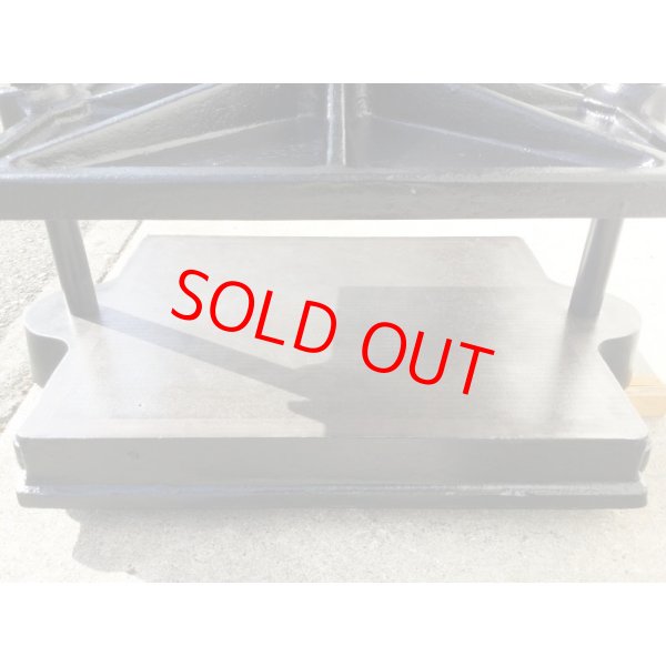 画像7: 木工プレス盤（手動式プレス機） (7)