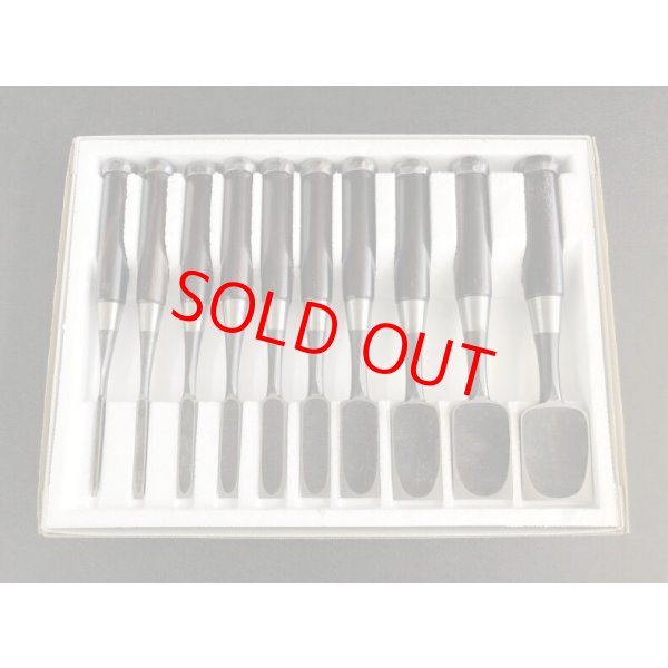 画像3: 源広貞　追入　10本組鑿　 (3)